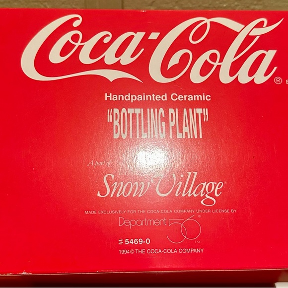 Department 56 Coca-Cola “Bottling Plant” – Snow Village – 1994 (Retired)